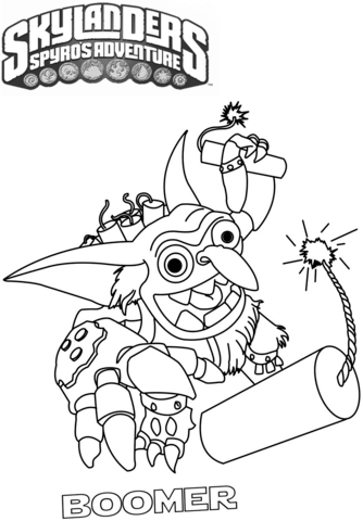 Skylanders Coloring Pages Printable for Free Download