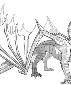 Wings Of Fire Coloring Pages Printable for Free Download