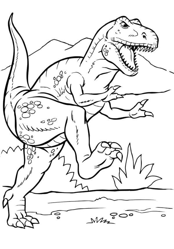 Allosaurus Coloring Pages Printable for Free Download