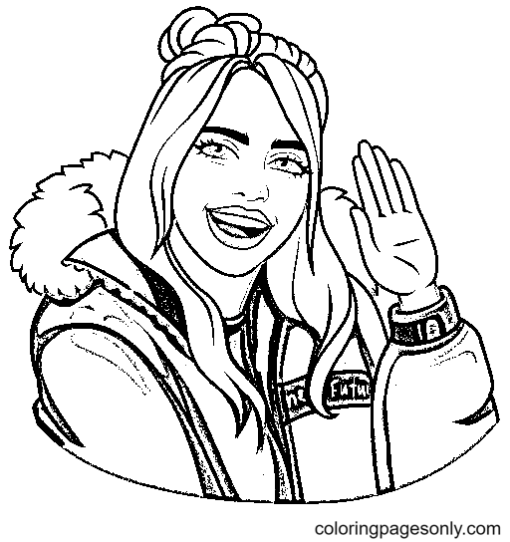 Billie Eilish Coloring Pages Printable For Free Download 0556