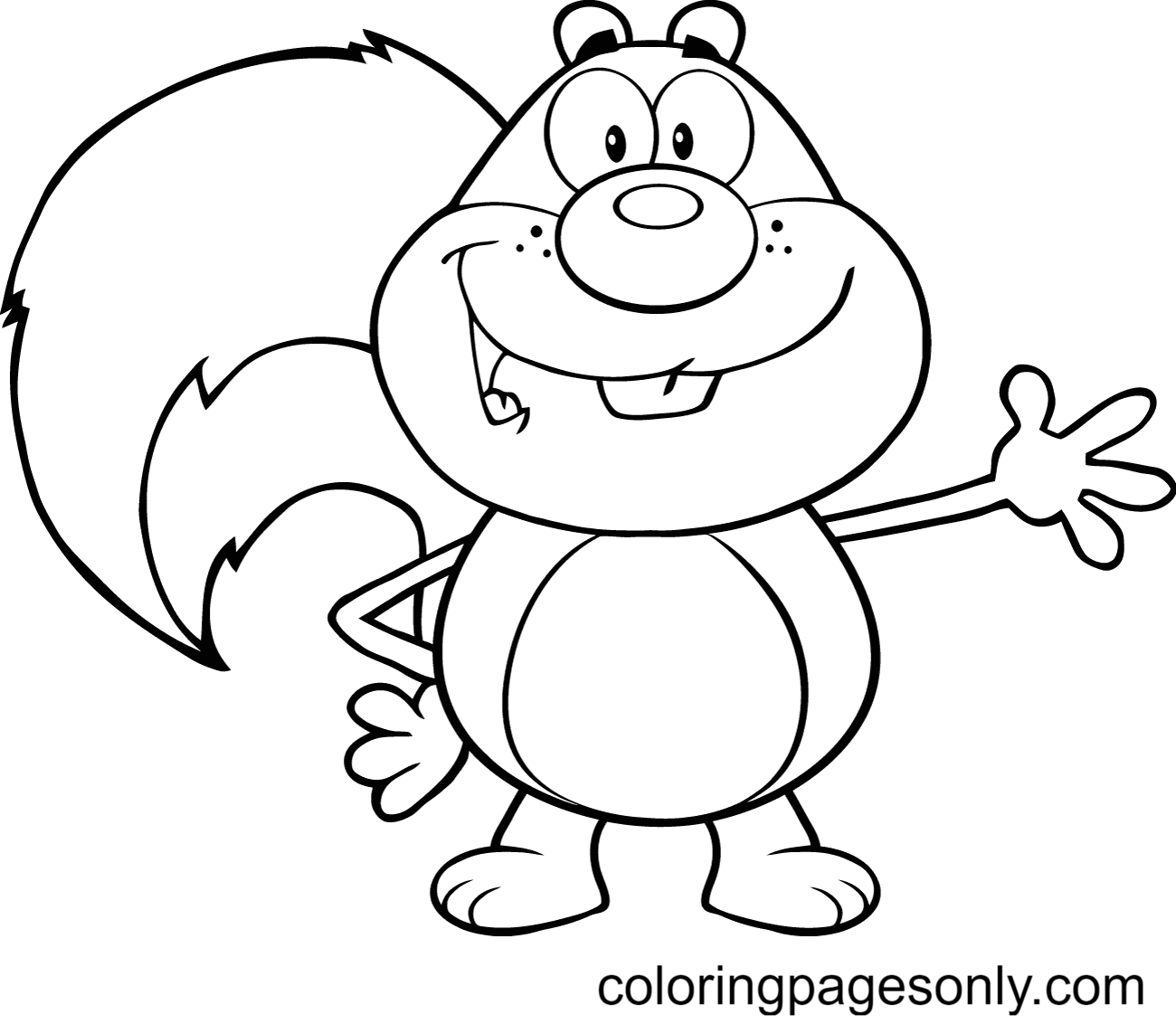 Squirrel Coloring Pages Printable for Free Download