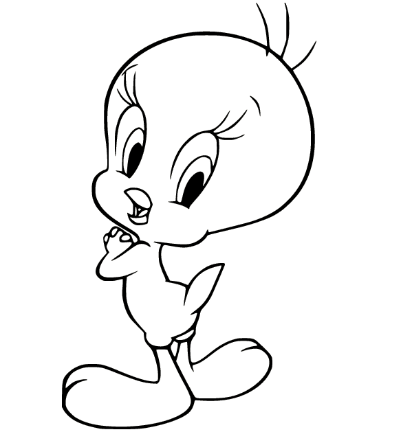 coloring pages baby tweety bird
