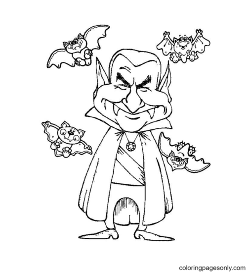 Halloween Bats Coloring Pages Printable for Free Download
