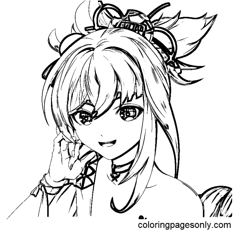 Yoimiya Coloring Pages Printable for Free Download