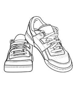 Sneaker Coloring Pages Printable for Free Download