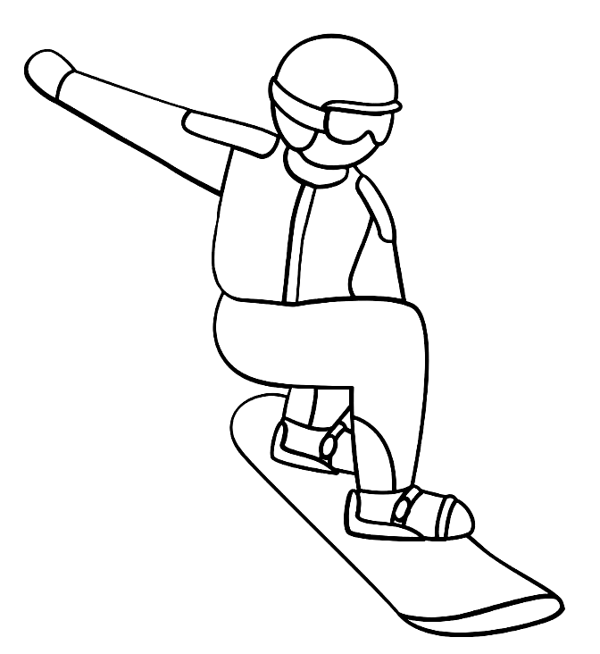 Winter Sports Coloring Pages Printable for Free Download