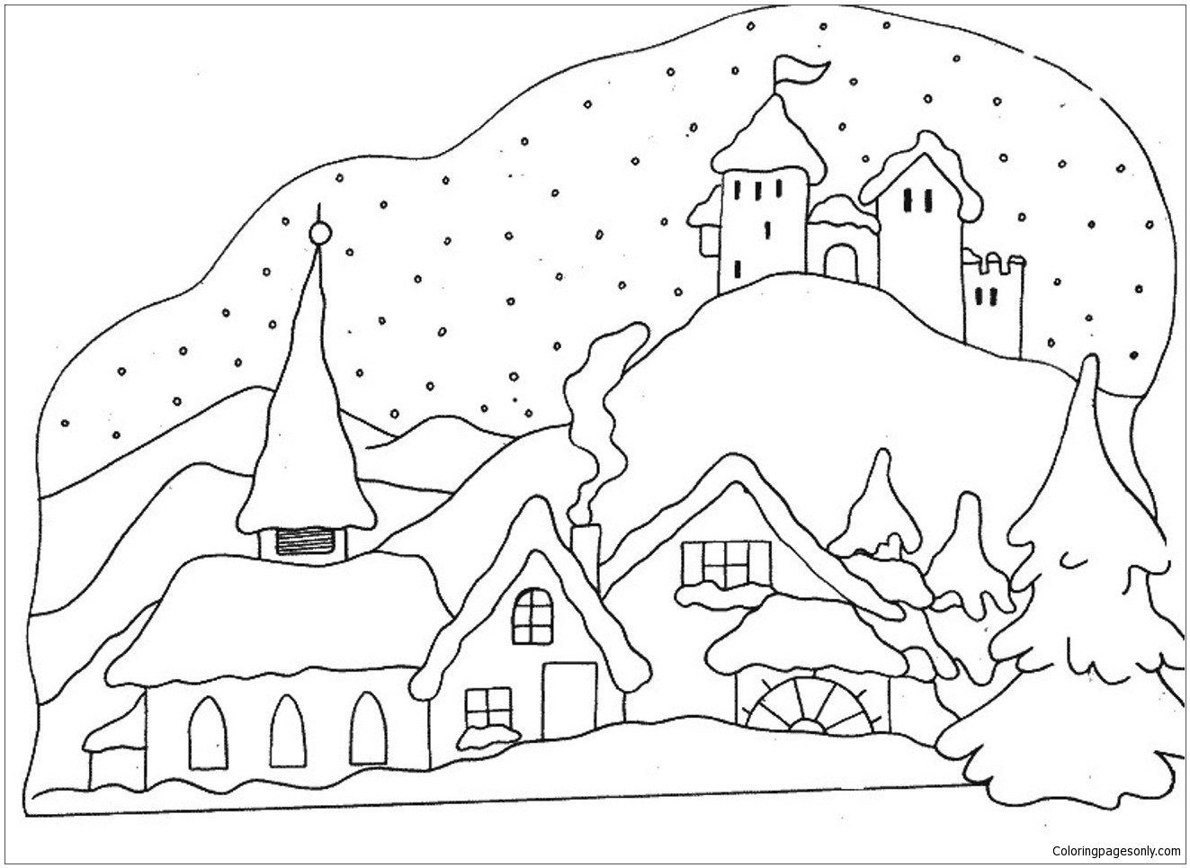 Winter Coloring Pages Printable for Free Download