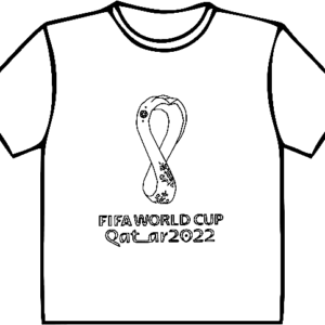 Qatar 2022 World Cup Logo Black Color Print Png