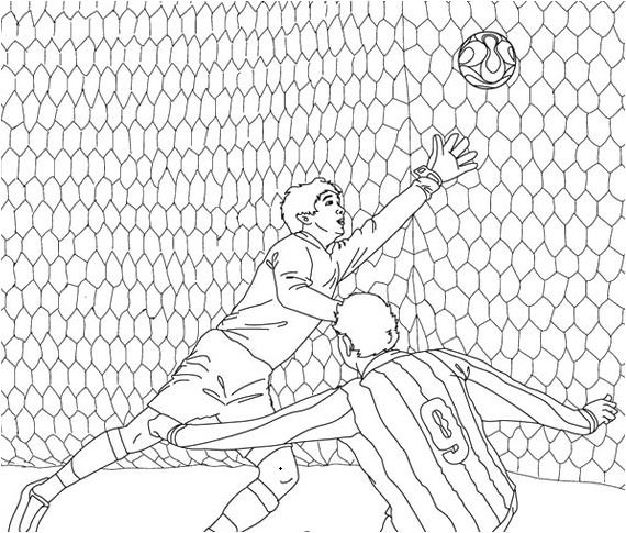 Soccer Players Coloring Pages Printable for Free Download