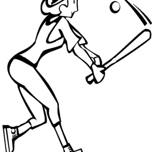 Softball Coloring Pages Printable For Free Download