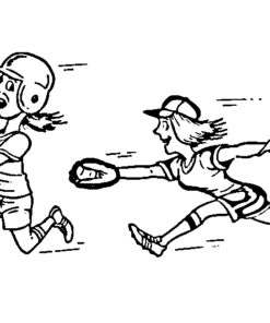 Softball Coloring Pages Printable For Free Download