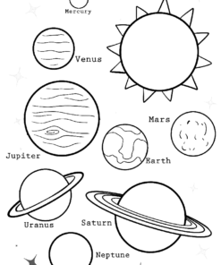 Solar System Coloring Pages Printable for Free Download