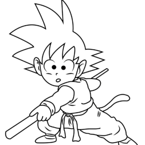 Goku On Cloud Coloring Pages - Son Goku Coloring Pages - Coloring Pages For  Kids And Adults em 2023