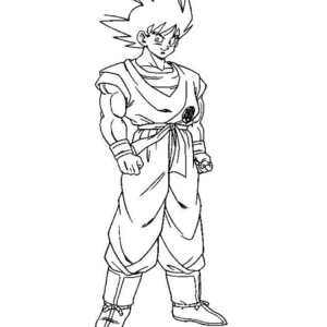 vegeta and goku coloring pages