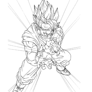 20+ Free Printable Goku Coloring Pages 