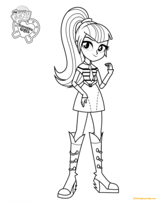 Equestria Girls Coloring Pages Printable for Free Download