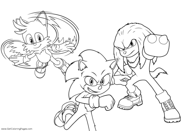 Sonic the Hedgehog 2 Coloring Pages Printable for Free Download