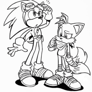 Desenhos de Miles Tails para Colorir