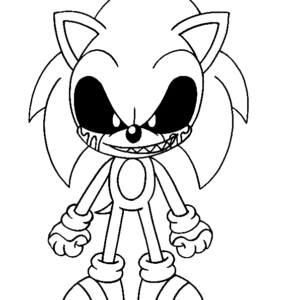 Desenho e Imagem Sonic EXE Prontidão para Colorir e Imprimir Grátis para  Adultos e Crianças 