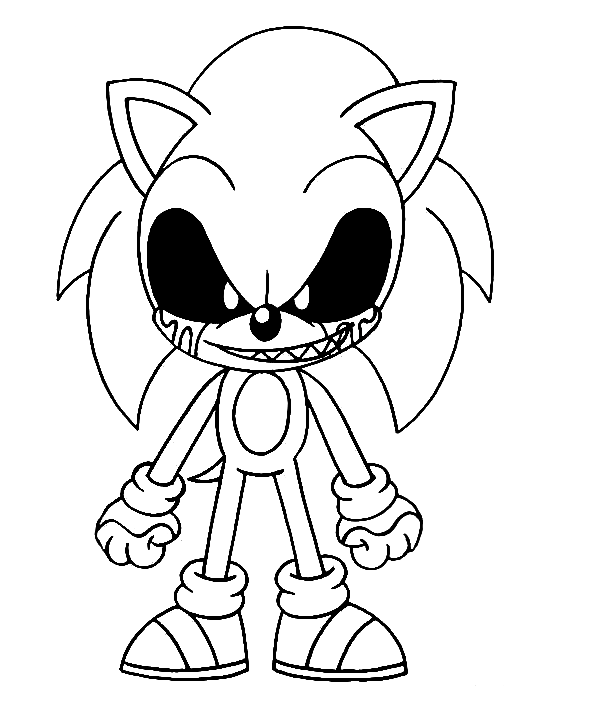 Sonic EXE 3.0  Anime, Cute drawings, Scary art