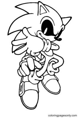 Sonic Exe Coloring Pages Printable for Free Download