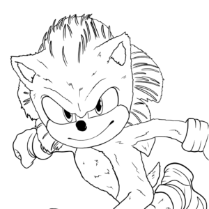 Dark Spine Sonic Colouring Pages - Free Colouring Pages
