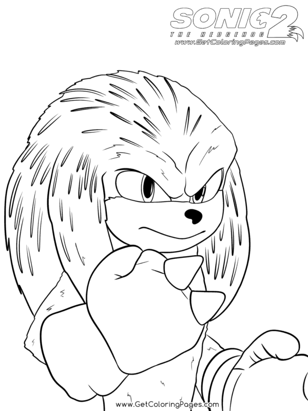 Sonic the Hedgehog 2 Coloring Pages Printable for Free Download