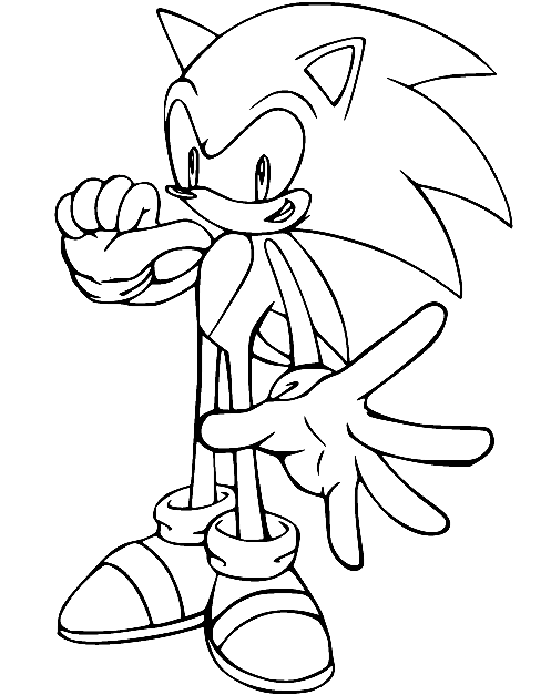 Sonic Coloring Pages Printable for Free Download