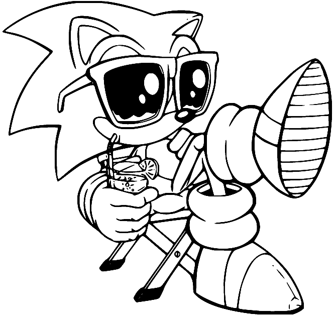 Sonic coloring page  Free Printable Coloring Pages