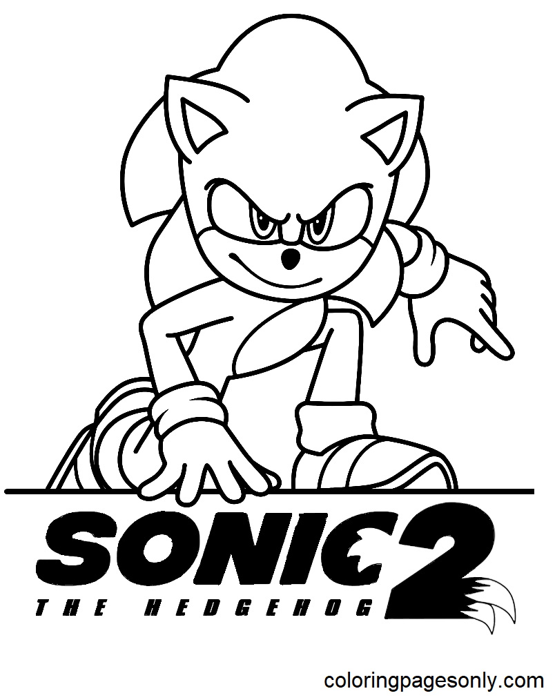 Sonic Coloring Pages Printable for Free Download