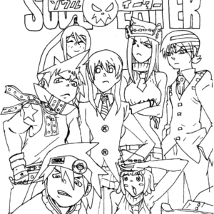 soul eater coloring pages asura