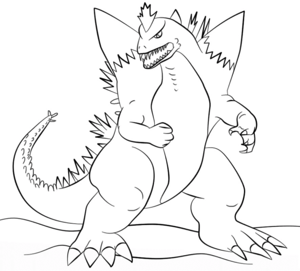 Godzilla Coloring Pages Printable for Free Download