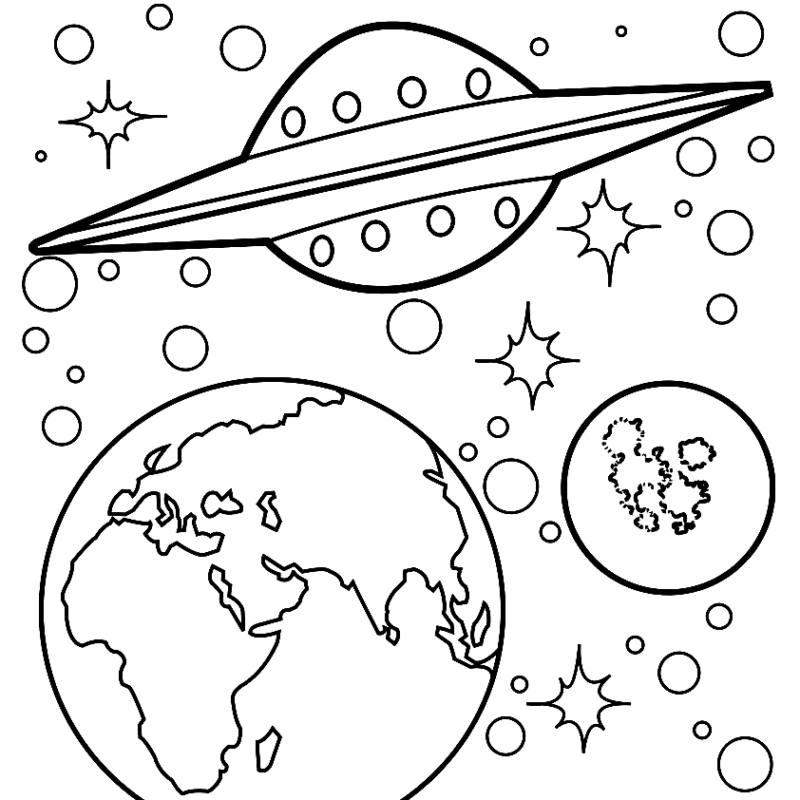 Solar System Coloring Pages Printable for Free Download