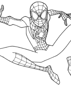 Spider-Man Coloring Book: 50 Artistic Illustrations for Kids by Mark Artist