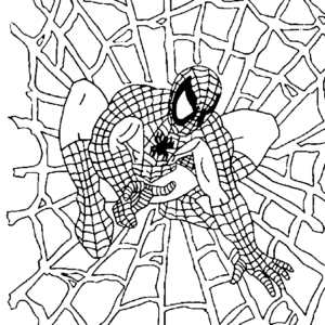 free spiderman printable coloring pages