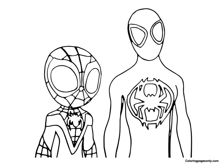 Spidey Coloring Pages Printable for Free Download
