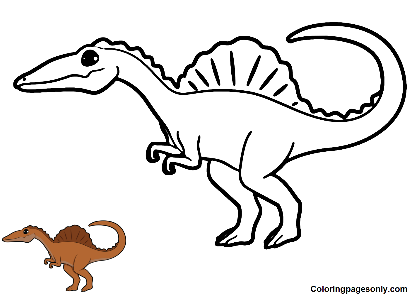 Spinosaurus Coloring Pages Printable for Free Download