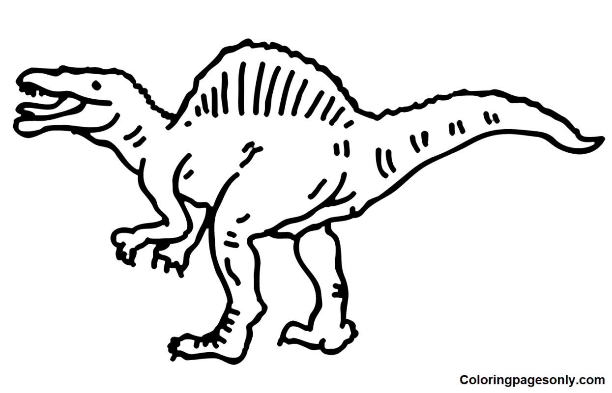 Spinosaurus Coloring Pages Printable for Free Download