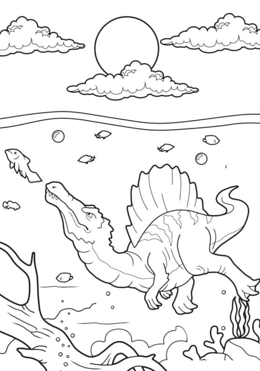 Spinosaurus Coloring Pages Printable for Free Download