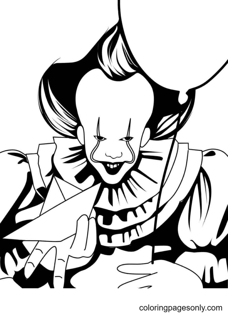 Pennywise Coloring Pages Printable for Free Download