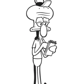 Squidward Tentacles Coloring Pages Printable for Free Download