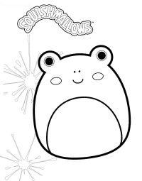 Squishmallows Frog Coloring Page - Crafts With Lisa