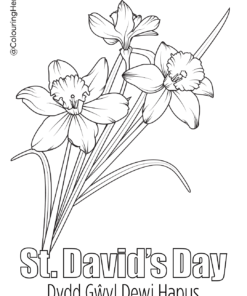 St David's Day Coloring Pages Printable for Free Download