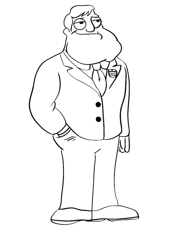 American Dad Coloring Pages Printable for Free Download