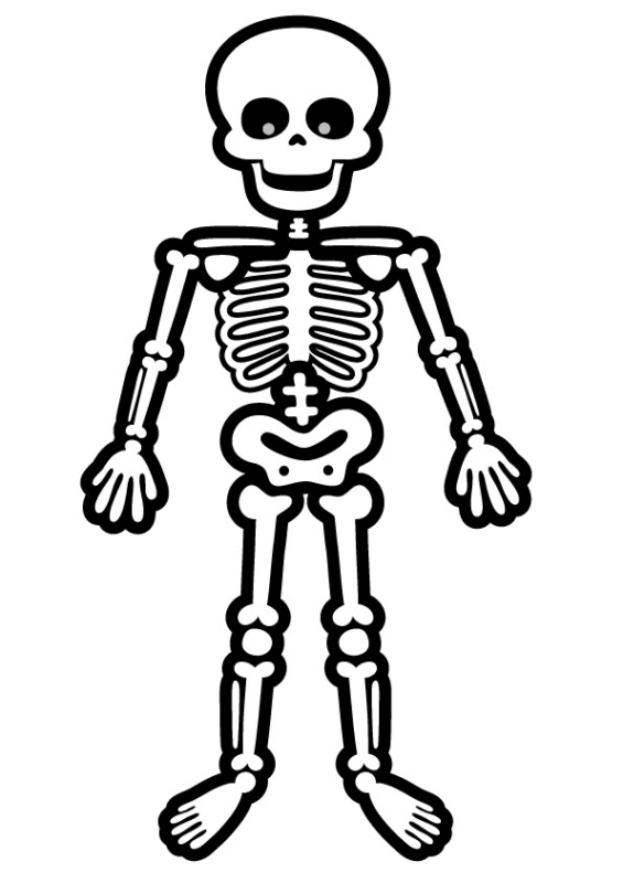 Skeleton Coloring Pages Printable for Free Download