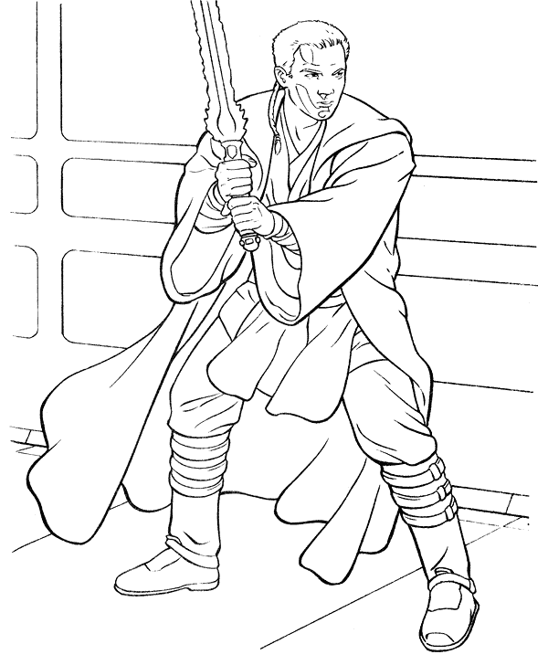 Obi-Wan Kenobi Coloring Pages Printable for Free Download