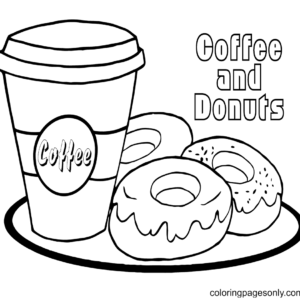 Coffee Coloring Pages - Free & Printable!