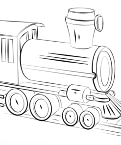 Train Coloring Pages Printable for Free Download