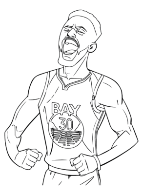 Stephen Curry Coloring Pages Printable for Free Download