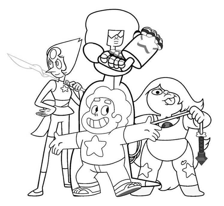 Steven Universe Coloring Pages Printable for Free Download